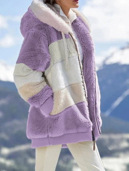 Warm Reversible Sheep Wool Filled Jacket