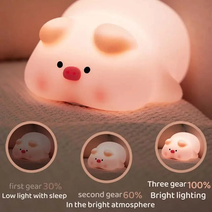 Cozy Kids Night Lamp with Timer and Cute Animal