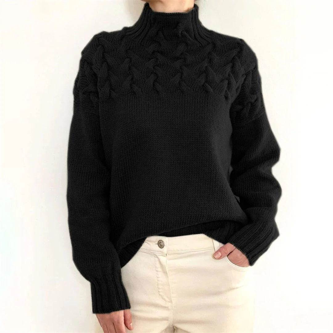 Cozy Women's Crew Neck Pullover Sweater