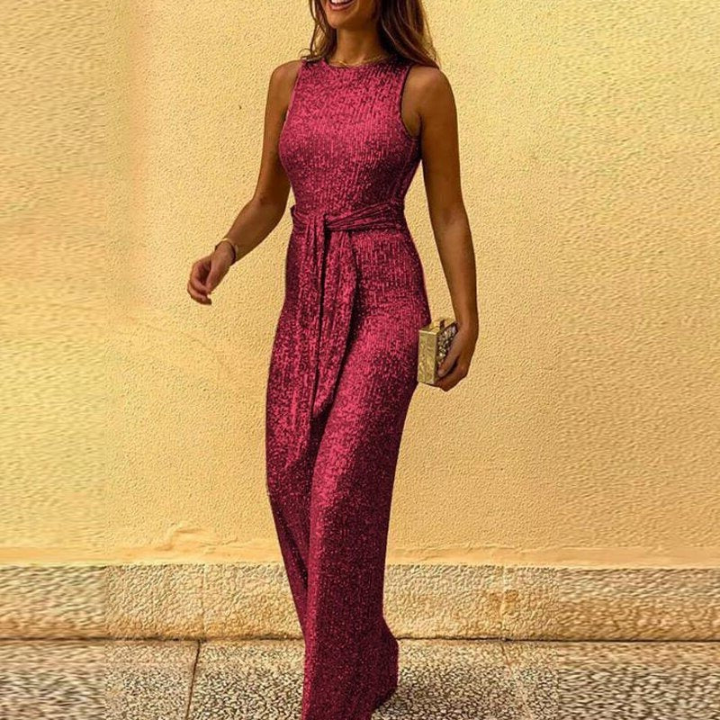 Sequined Sparkly Party Jumpsuit