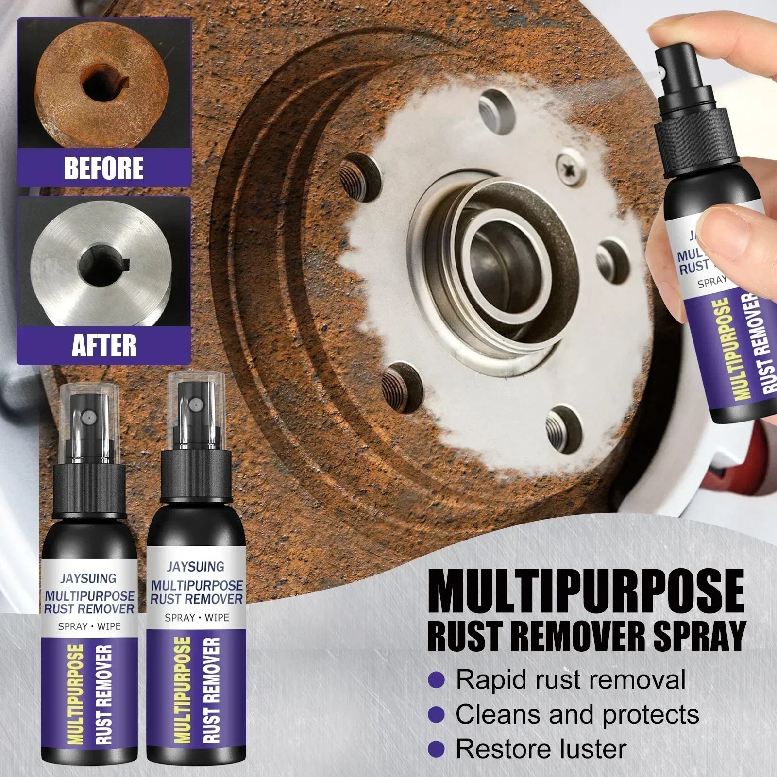 Rust Fighter Spray, Restores Car Metal Parts - Befez