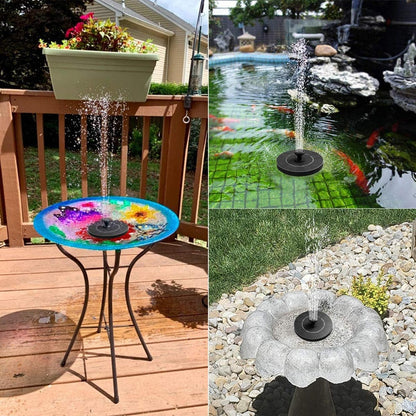 Soothing Outdoor Water Fountain with Solar Power