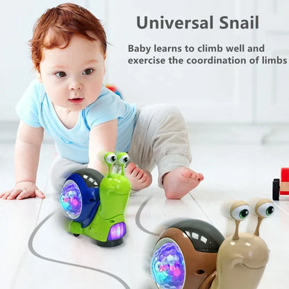 Colorful LED Musical Snail Toy