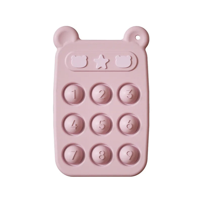 Soft Baby Teether Toy & Silicone Anxiety Relief