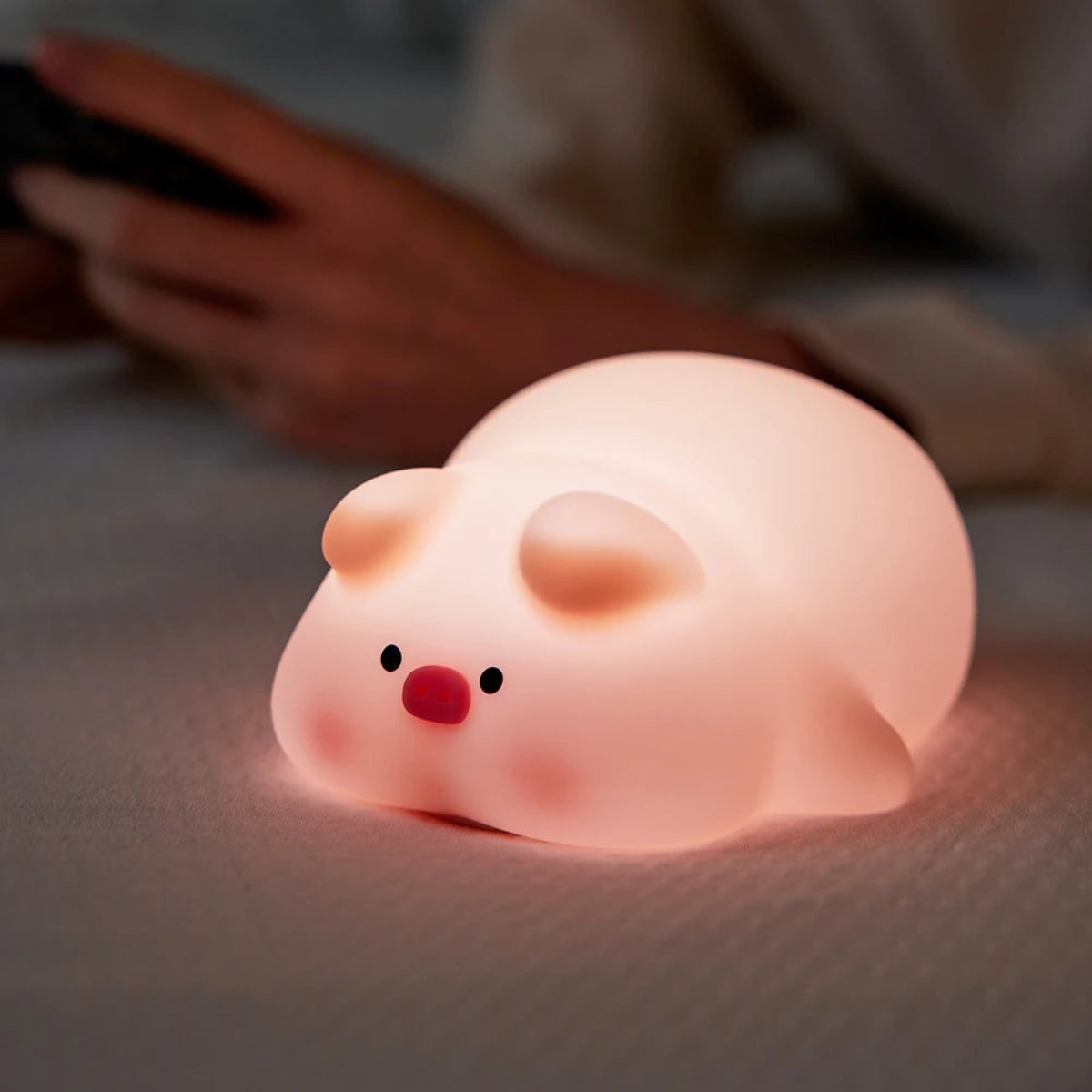 Cute Rabbit Night Light for Kids Soft Glow Lamp