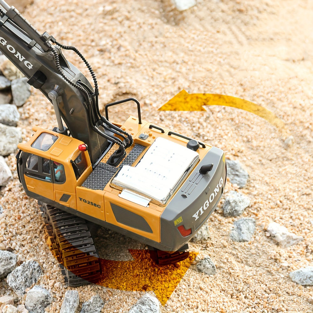 Remote Control Truck - 2 in 1 Stunt Excavator