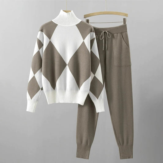 Cozy Knit Jumper and Trousers Set - Befez