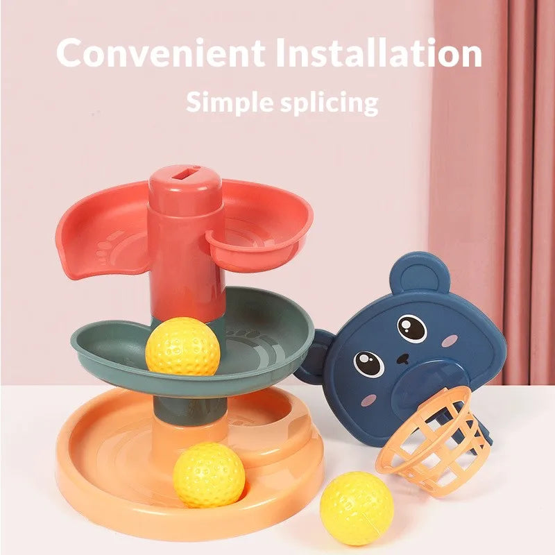Compact Kids' Folding Slide Playset