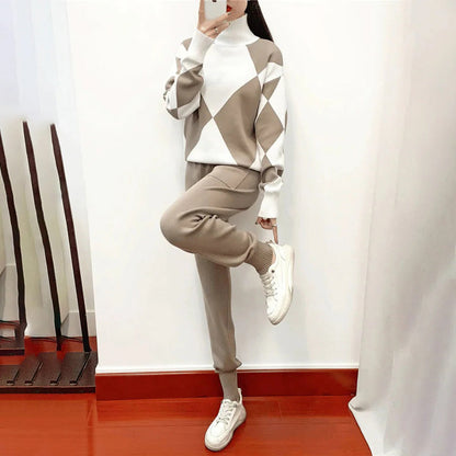 Cozy Knit Jumper and Trousers Set