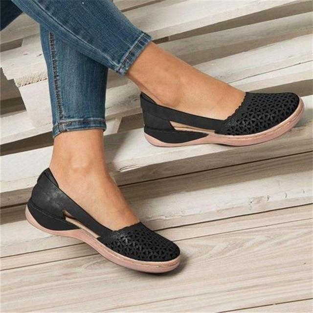 Comfortable Women Flat Shoes for Sensitive Feet