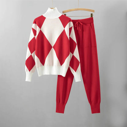 Cozy Knit Jumper and Trousers Set