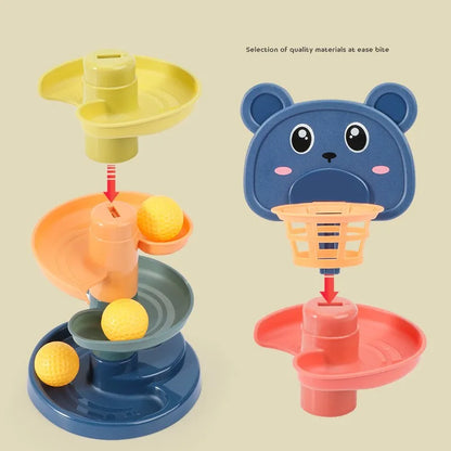 Compact Kids' Folding Slide Playset