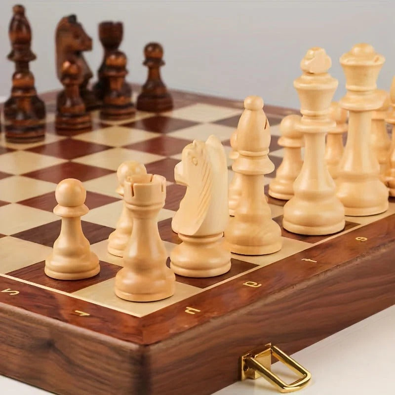 Classic Wood Board Game Set
