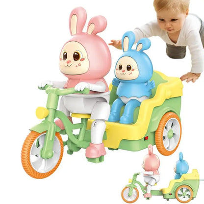 Colorful Rabbit Cycle Toy with Cart