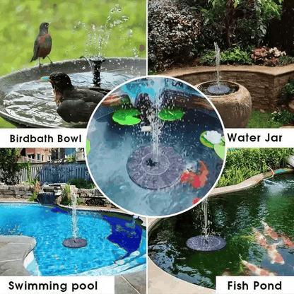 Soothing Outdoor Water Fountain with Solar Power