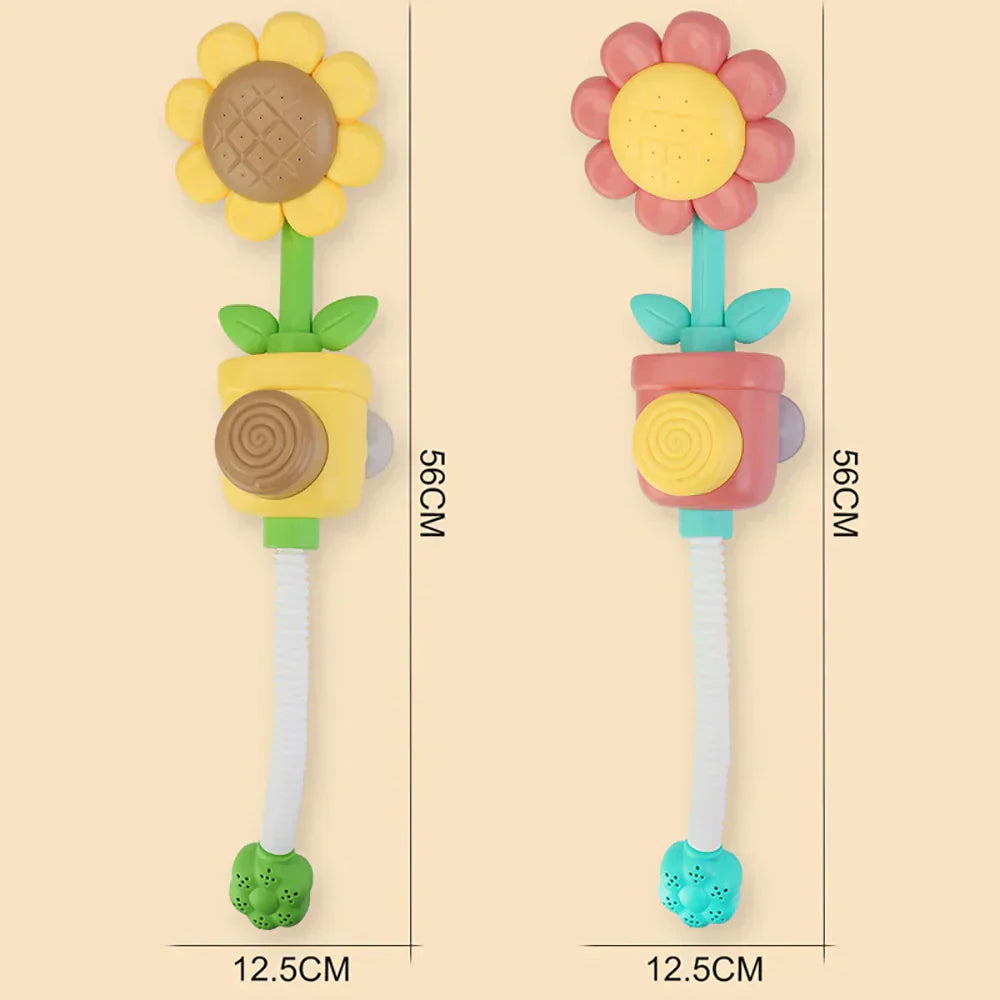 Colorful Kids Bath Toy with Flower Design