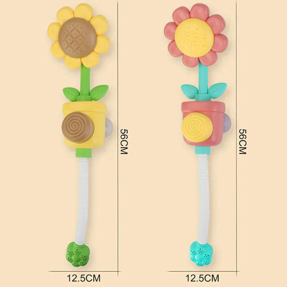 Colorful Kids Bath Toy with Flower Design