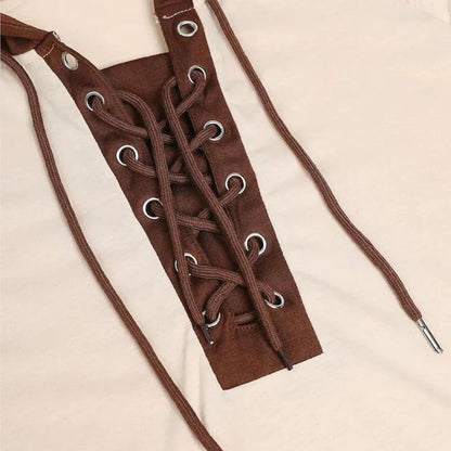 Casual hooded sweatshirt for men with tie front