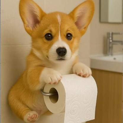 Fun Dog Bathroom Tissue Holder