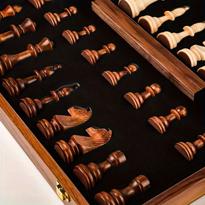 Classic Wood Board Game Set