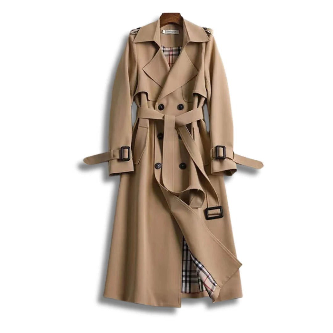 Timeless Water Repellent Long Trench Coat - Befez