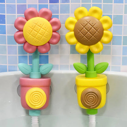 Colorful Kids Bath Toy with Flower Design