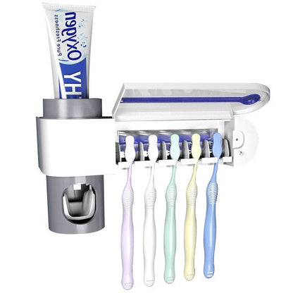 Automatic Toothbrush Sanitizer & Paste Dispenser