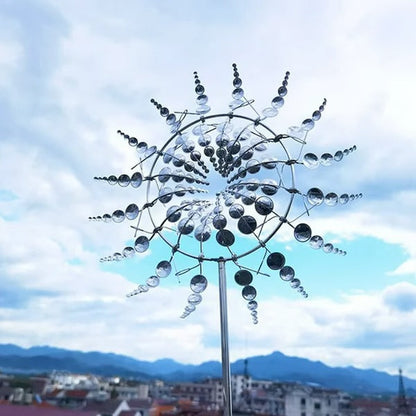 Outdoor Spiral Windmill Decor