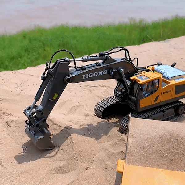 Remote Control Truck - 2 in 1 Stunt Excavator