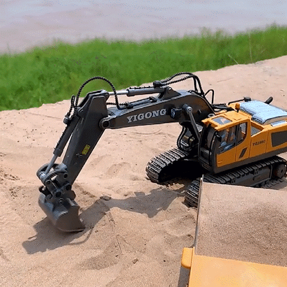 Remote Control Truck - 2 in 1 Stunt Excavator