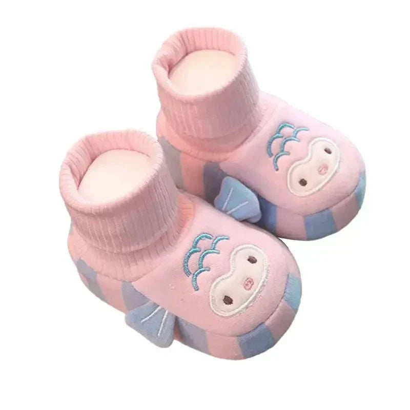 Cozy Kids Slippers with Grippy Soles and Fun Animal Designs