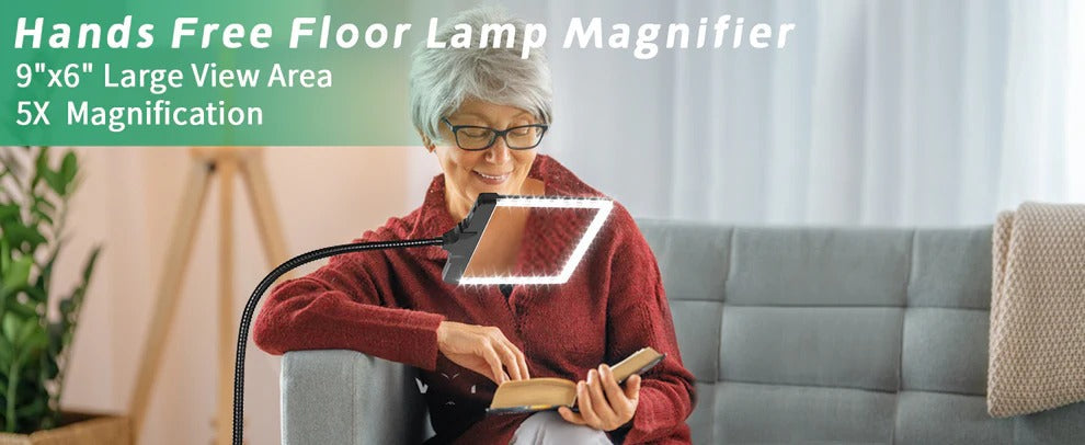 Bright LED Magnifying Desk Lamp