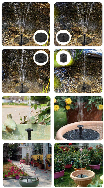 Soothing Outdoor Water Fountain with Solar Power