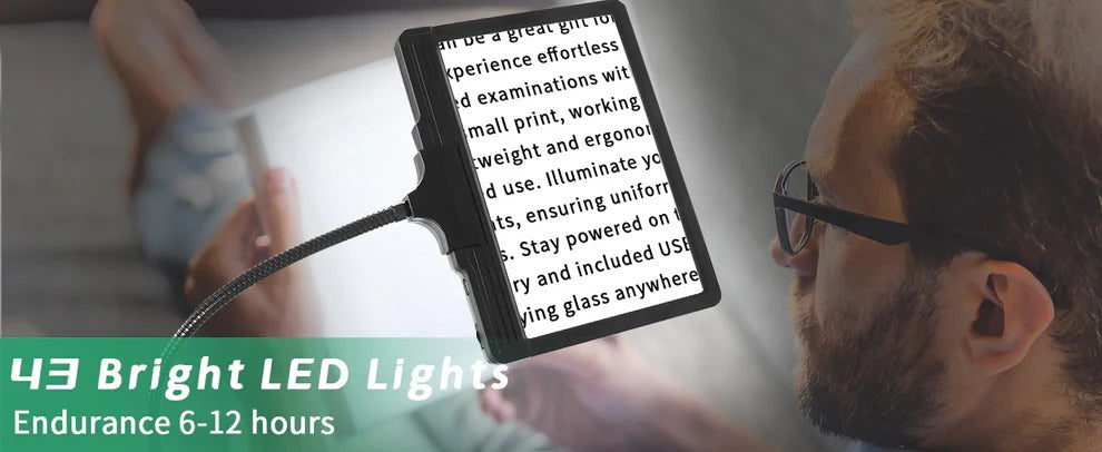 Bright LED Magnifying Desk Lamp