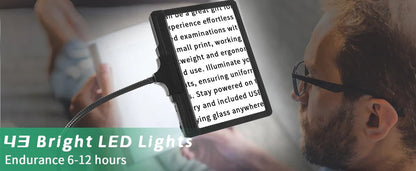 Bright LED Magnifying Desk Lamp