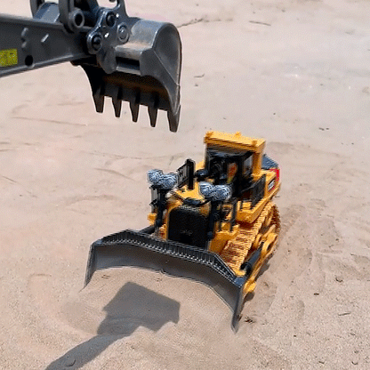 Remote Control Truck - 2 in 1 Stunt Excavator