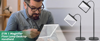 Bright LED Magnifying Desk Lamp