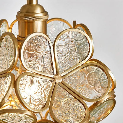 Stylish Floral Glass Hanging LED Light