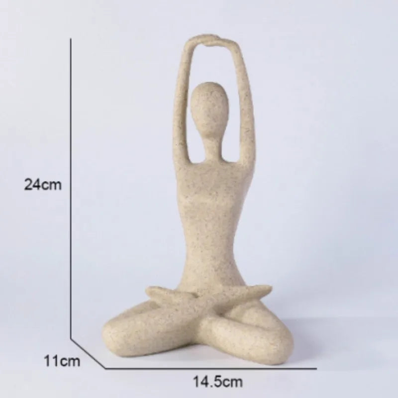Serenity Female Yoga Figure - Elegant Home Decor Statue