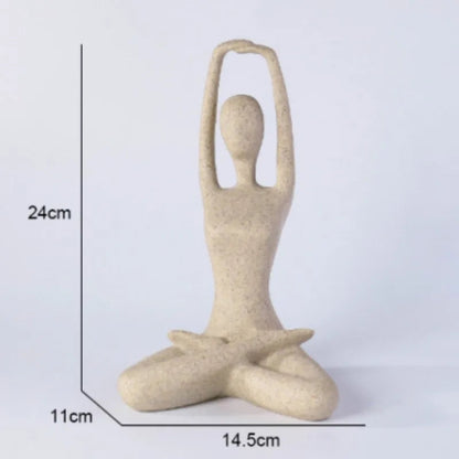 Serenity Female Yoga Figure - Elegant Home Decor Statue