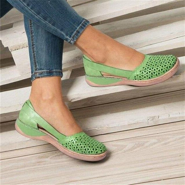 Comfortable Women Flat Shoes for Sensitive Feet - Befez