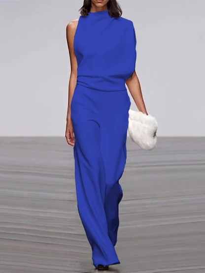 Women's Sleeveless Wide Leg Jumpsuit