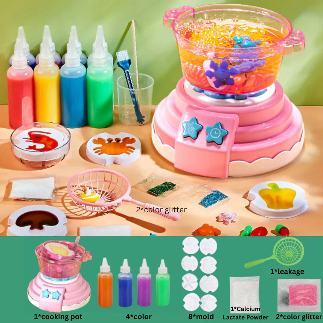 Fun Kitchen Playset - Build Your Own Chef Figures Kit
