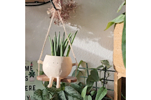 Natural Woven Macrame Plant Hanger Basket