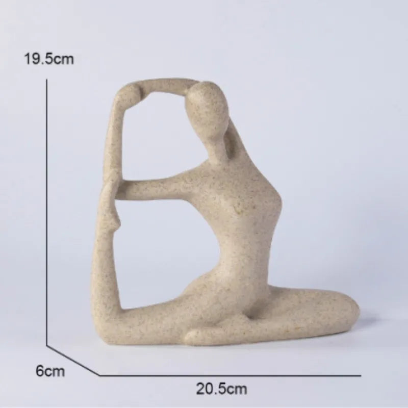 Serenity Female Yoga Figure - Elegant Home Decor Statue