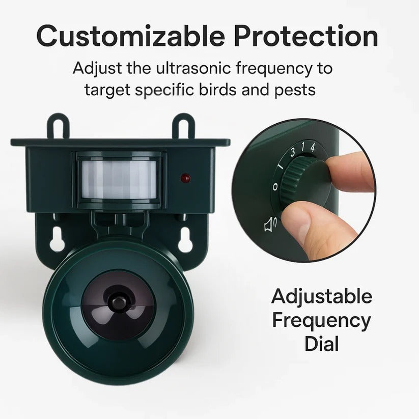 Automatic Bird Repellent Device with Loud Sound Alarm