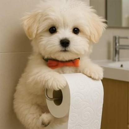 Fun Dog Bathroom Tissue Holder