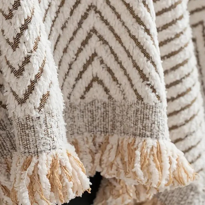 Patterned Gray Sofa Slipcover