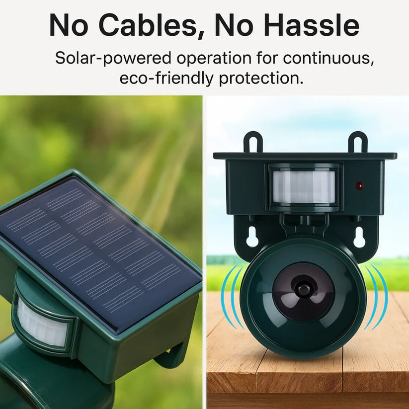 Automatic Bird Repellent Device with Loud Sound Alarm