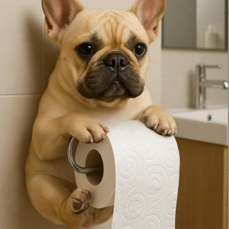 Fun Dog Bathroom Tissue Holder